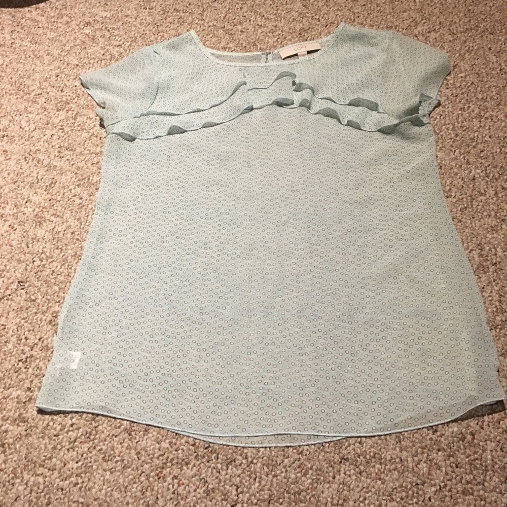 Sheer blue blouse